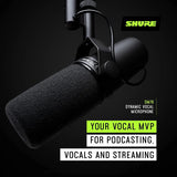 Shure SM7B Dynamic Vocal Microphone for Podcasting & Streaming