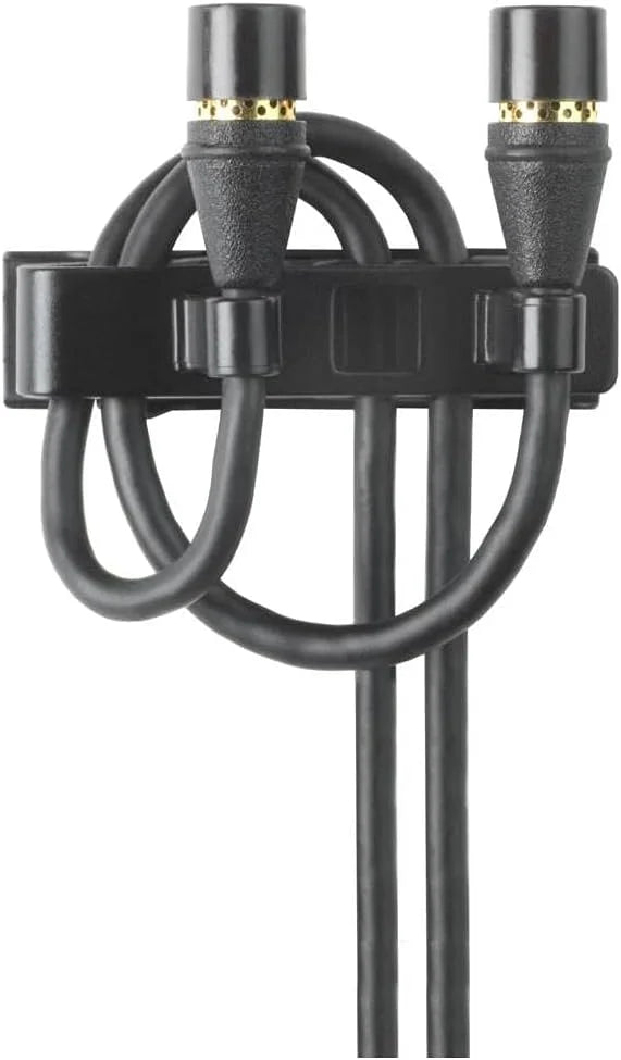 Shure MX150B/O-XLR Omnidirectional 5mm Subminiature Lavalier Microphone with XLR Preamp, Black