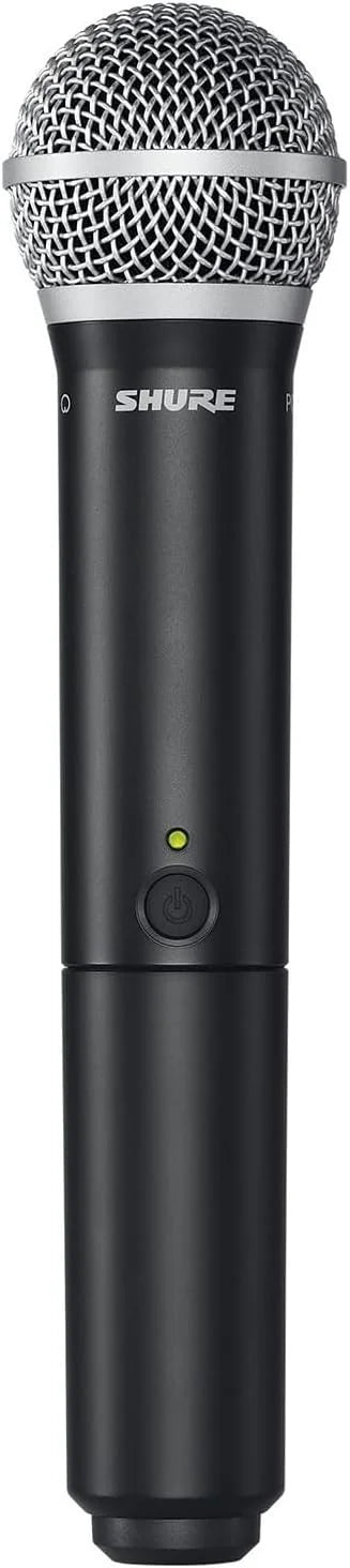 Shure BLX2/PG58 Handheld Wireless Transmitter H11 Band (572–596 MHz) – PG58 Cardioid Capsule, Up to 14 Hr Battery, 300 ft Range, Compatible with BLX Receivers