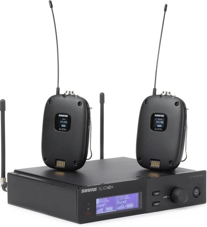 Shure SLXD14D+ Dual Digital Wireless System - G57 Band