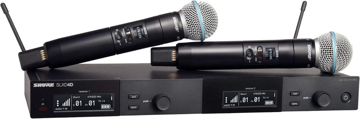 Shure SLXD24D/B58 Dual Wireless Vocal System - G58 Band
