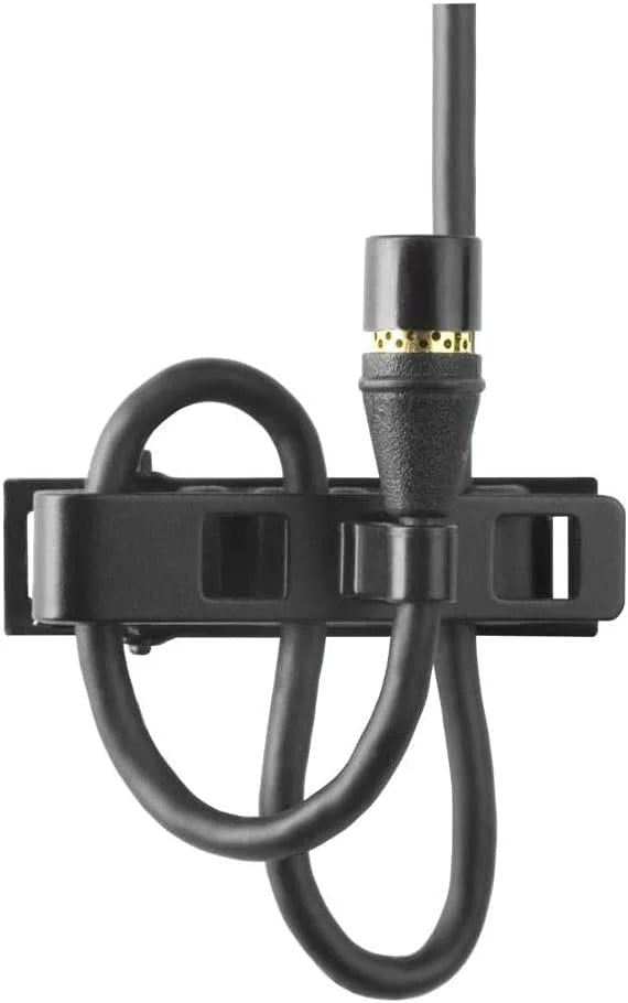Shure MX150B/O-XLR Omnidirectional 5mm Subminiature Lavalier Microphone with XLR Preamp, Black