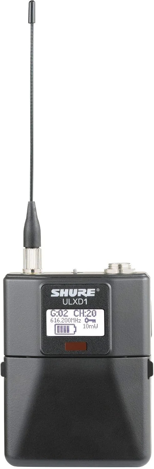 Shure ULXD1LEMO3 Bodypack Transmitter - for use with ULX-D Digital Wireless Microphone Systems, Receiver Sold Separately | J50A Band (ULXD1LEMO3=-J50A)