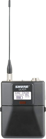 Shure ULXD1LEMO3 Bodypack Transmitter - for use with ULX-D Digital Wireless Microphone Systems, Receiver Sold Separately | J50A Band (ULXD1LEMO3=-J50A)