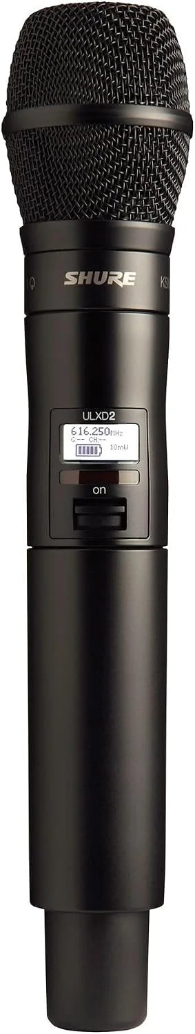 Shure ULXD2/KSM9HS Handheld Transmitter with KSM9HS Black Vocal Mic Capsule - for use with ULX-D Digital Wireless Microphone Systems, Receiver Sold Separately | J50A Band (ULXD2/KSM9HS=-J50A)