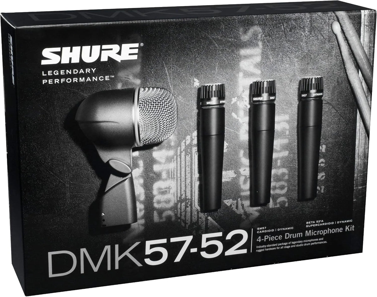 Shure DMK57-52 Drum Microphone Kit for Recording & Live Use