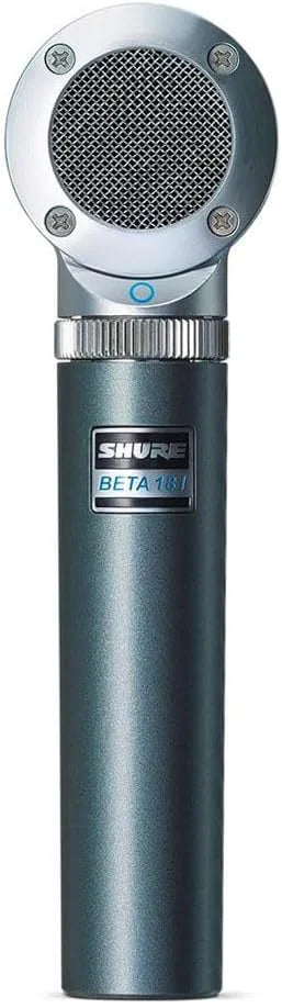 Shure BETA 181/O Ultra-Compact Small-Diaphragm Side-Address Versatile Condenser Microphone for Instruments with Interchangeable Polar Pattern Capsule Options, 3-pin XLR Connector - Omnidirectional