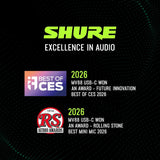Shure MV88 USB-C Microphone for Mobile Recording - Black