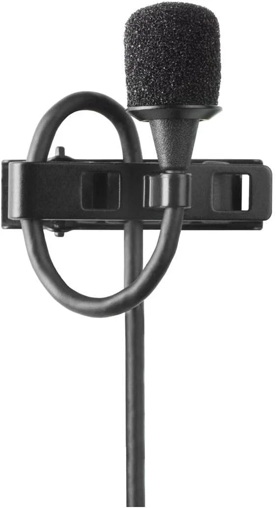 Shure MX150B/O-XLR Omnidirectional 5mm Subminiature Lavalier Microphone with XLR Preamp, Black
