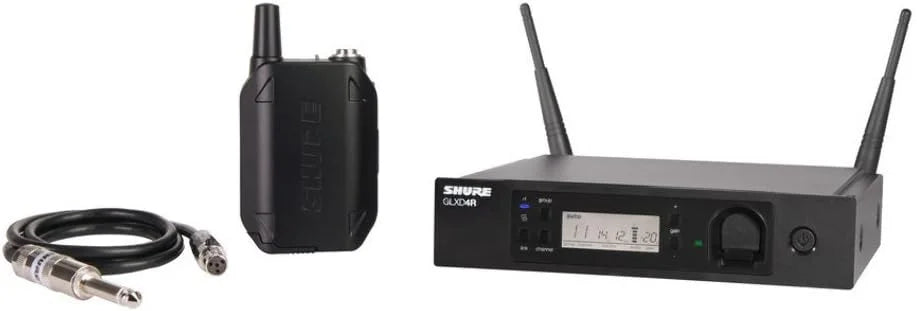 Shure GLXD14R/MX53 Microphone System for Presenters with GLXD4 Receiver, GLXD1 Bodypack Transmitter and MX153 Headworn Subminiature Earset Mic