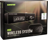 Shure SLXD14/UL4B Digital Wireless Microphone System - Includes SLXD1 Bodypack Transmitter, UL4B UniPlex Cardioid Lavalier Mic, and SLXD4 Receiver with 19" Rack Mount Kit | J52 Band (SLXD14/UL4B-J52)