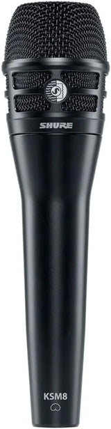 Shure KSM8 Dualdyne Dynamic Vocal Microphone – Dual-Diaphragm Cardioid Mic for Live Performance, Studio Recording & Broadcasting, Black