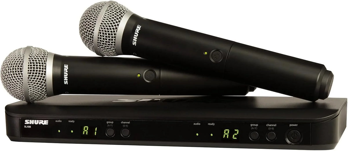Shure BLX288/PG58 Dual Wireless Vocal System - H9 Band