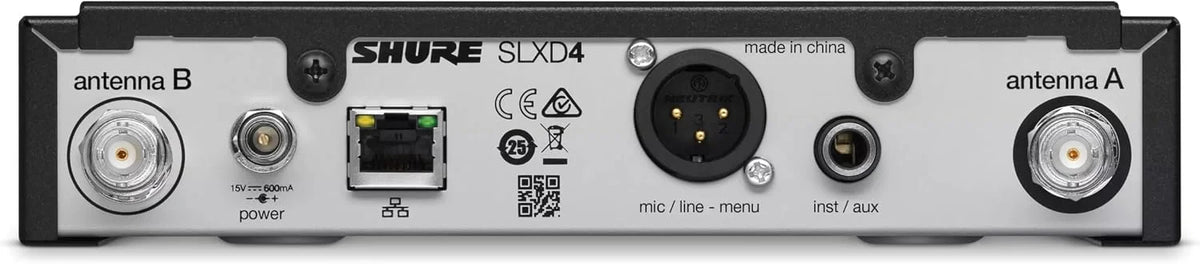Shure SLXD14/85M Wireless Lavalier Microphone System - G58 Band